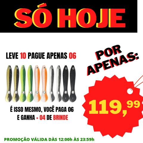 ISCA ARTIFICIAL REALISTA PESQUE MAIS - KITS PROMOCIONAIS