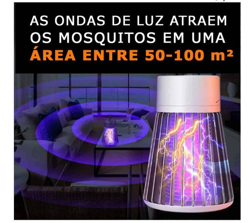 Kills BlackFly™ - Lâmpada Mata Mosquitos Ultravioleta - COMPRE 1 E GANHE OUTRO DE BRINDE!